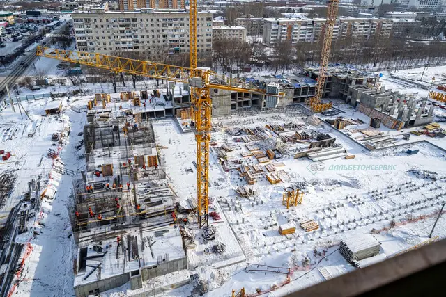 Поставка товарного бетона на ЖК «Экополис» в Хабаровске — ДальБетонСервис