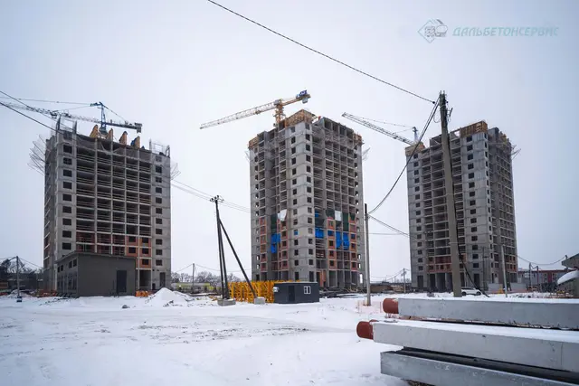 Поставка товарного бетона на ЖК «Экополис» в Хабаровске — ДальБетонСервис