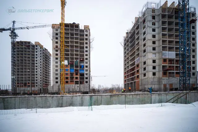 Поставка товарного бетона на ЖК «Экополис» в Хабаровске — ДальБетонСервис