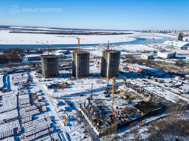 Поставка товарного бетона на ЖК «Экополис» в Хабаровске — ДальБетонСервис